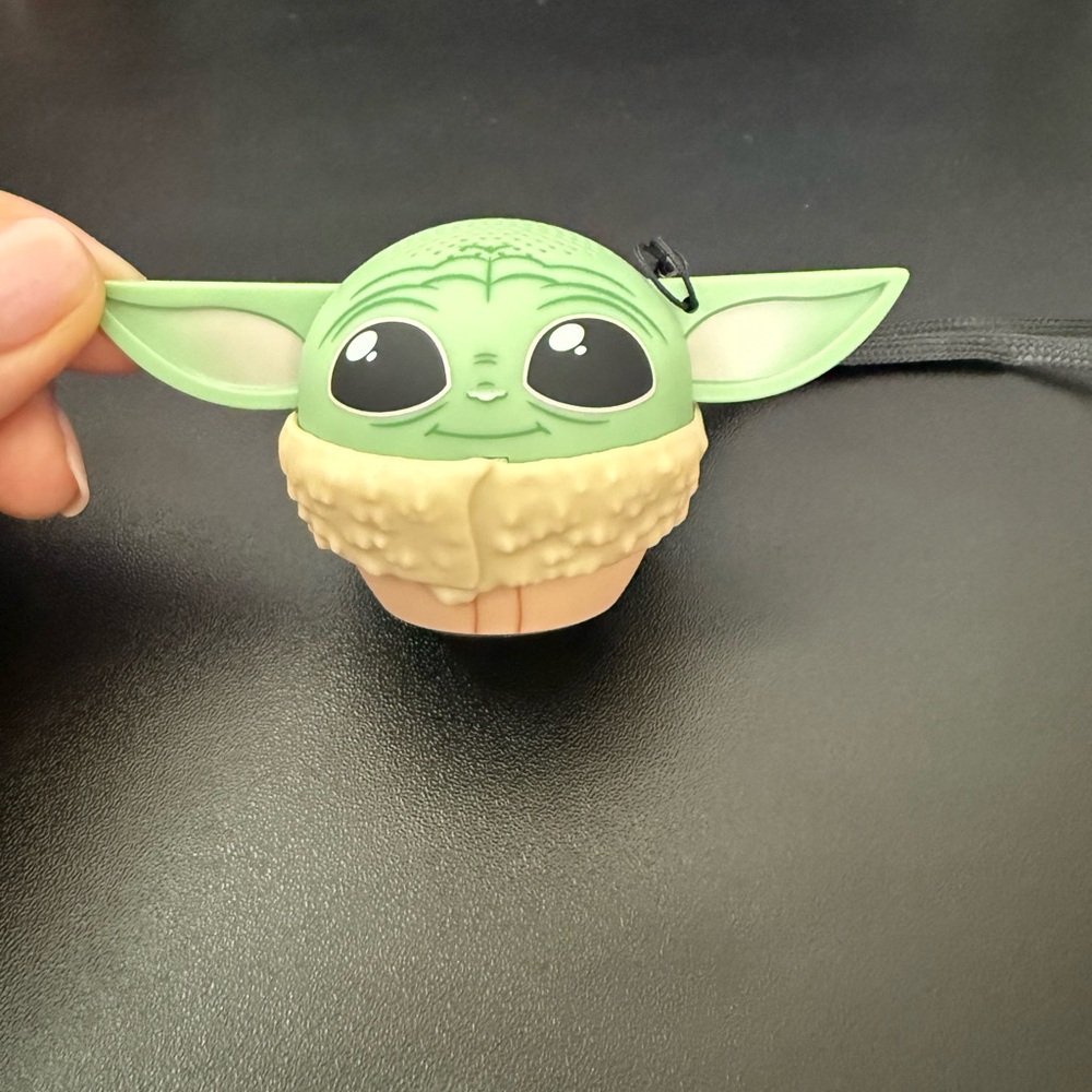 Bitty Boomers Green Baby Yoda Portable Speaker with Cream Collar